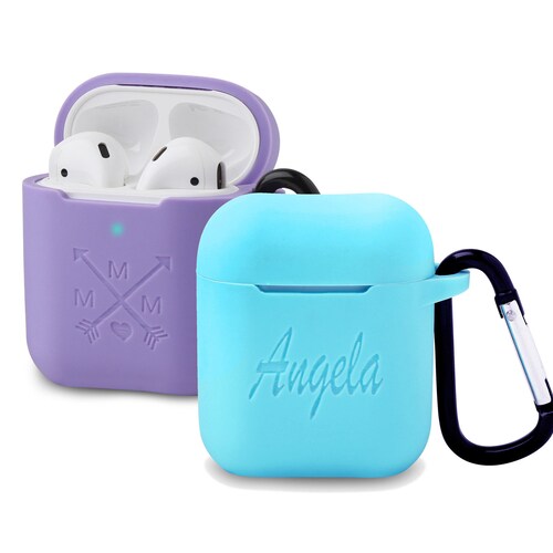 Personalized Custom Airpod Case With Keychain Cute Pro Cover Etsy