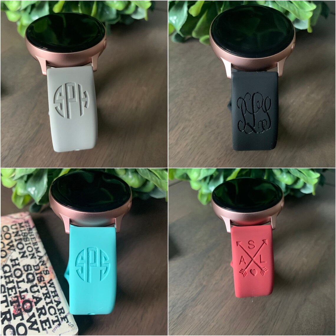 Personalized Silicone Watch Band for Samsung Galaxy Active Etsy