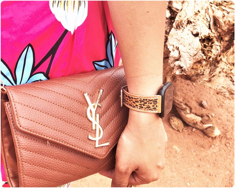 cheetah print fitbit versa band