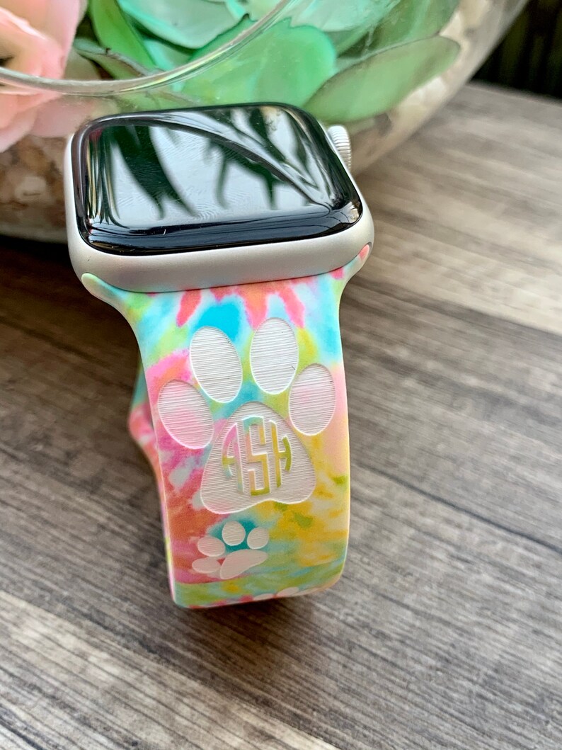 Dog Paw Print Apple Watch Band Dog Print Silicone Apple watch Etsy