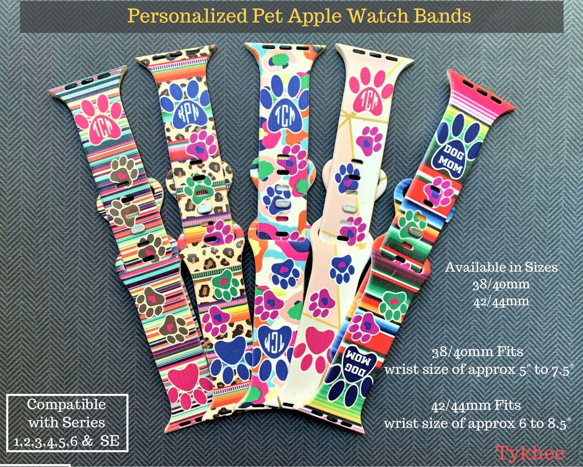 Dog Paw Print Apple Watch Band Dog Print Silicone Apple Watch Etsy