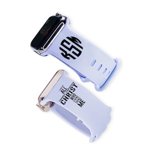 Monogram Religious watch band, Christian watch band, Jesus watch band, Faith band, Scripture watch band, Bible Verse, Psalm, Religious