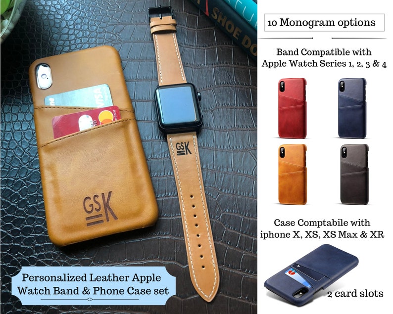Personalized Apple Watch Band & iPhone Case Set Apple Watch Etsy