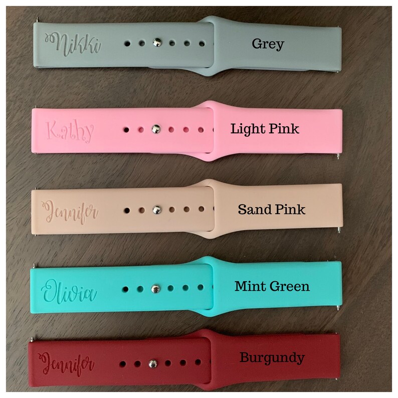 Personalized Silicone Watch Band for Samsung Galaxy Active Etsy