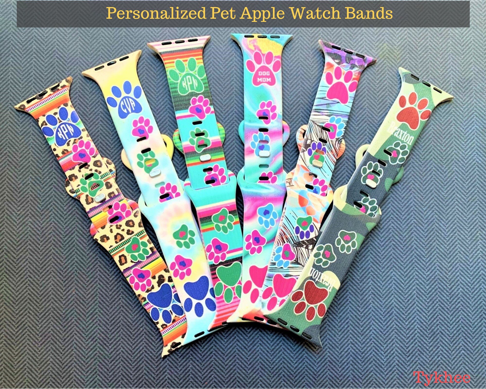 Dog Paw Print Apple Watch Band Dog Print Silicone Apple Watch Etsy