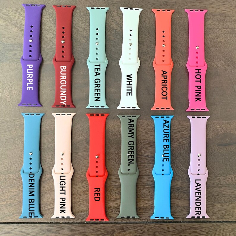 Medical Alert Silicone Apple watch band 38mm 40mm 42mm Etsy