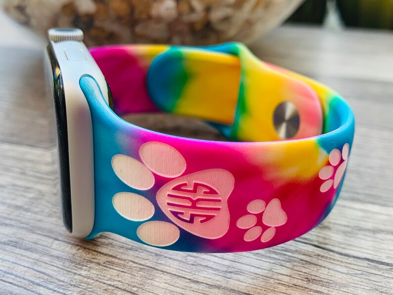 Dog Paw Print Apple Watch Band Dog Print Silicone Apple watch Etsy