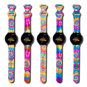 Tie dye Watch Band 20mm,Compatible with Samsung Galaxy Watch 7 Band/FE 6 5 4 40mm 44mm,Galaxy Active 2, 20mm Watch Band