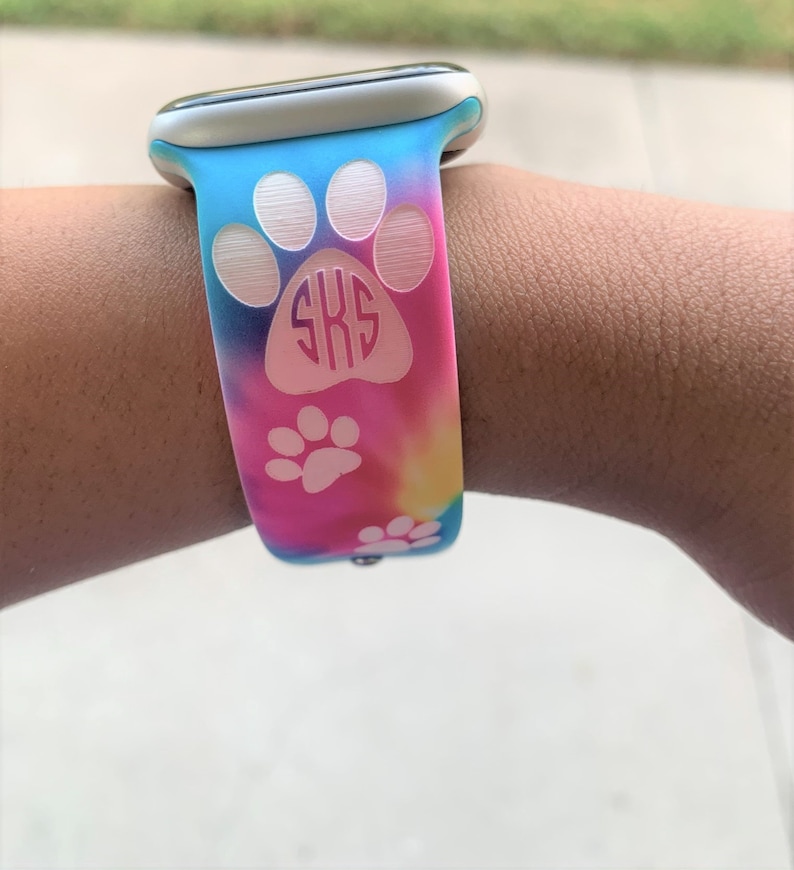 Dog Paw Print Apple Watch Band Dog Print Silicone Apple watch Etsy