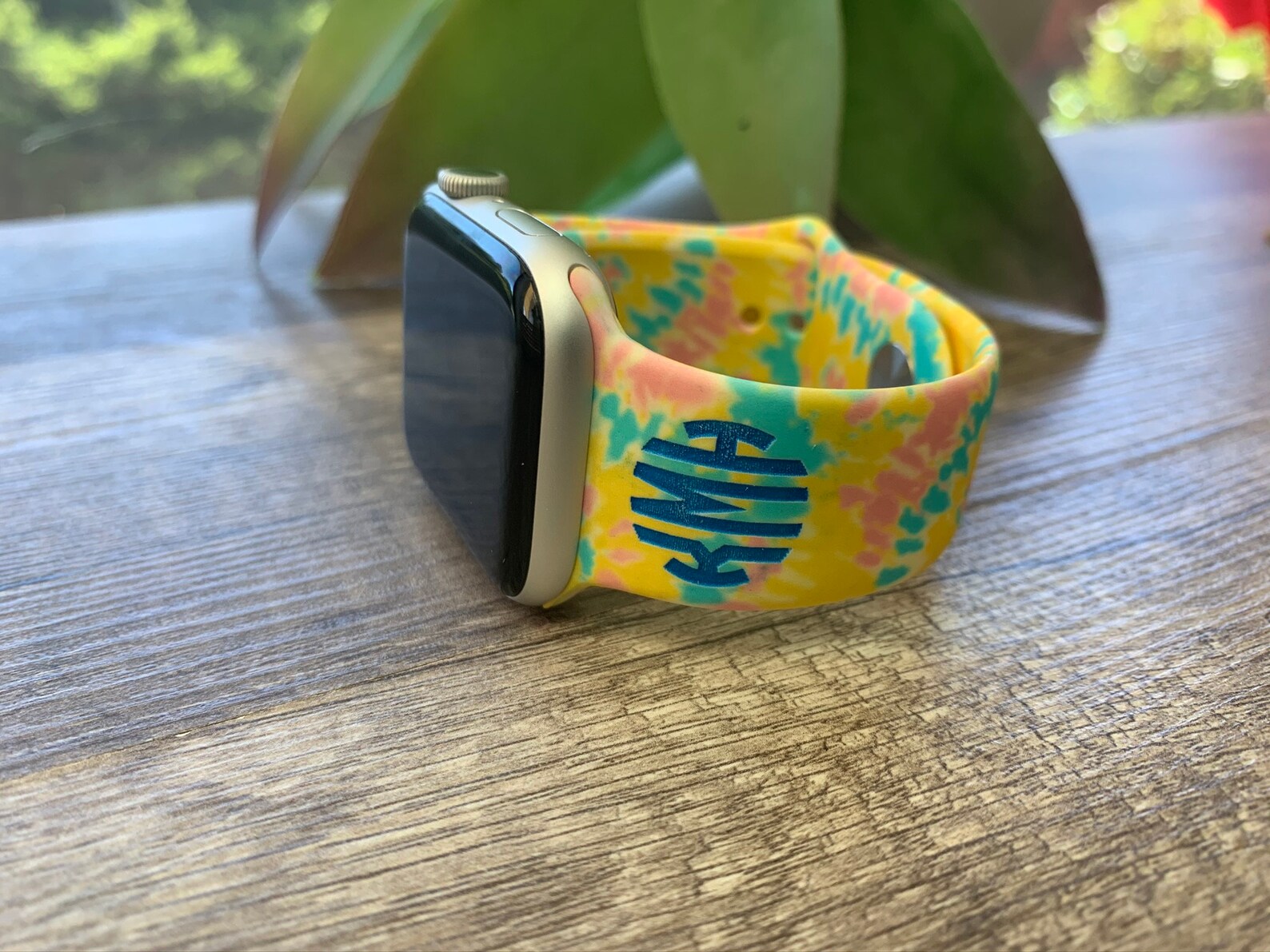 tie dye apple watch face