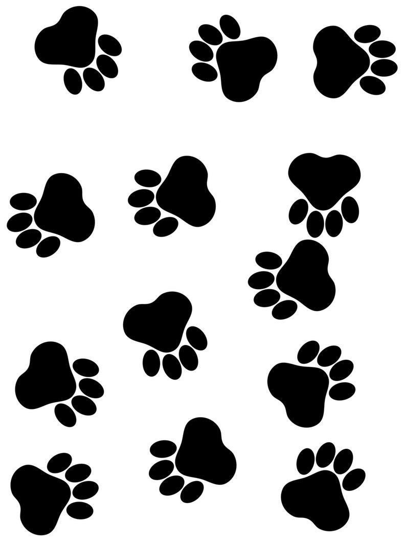 Procreate brush dog paw print Etsy