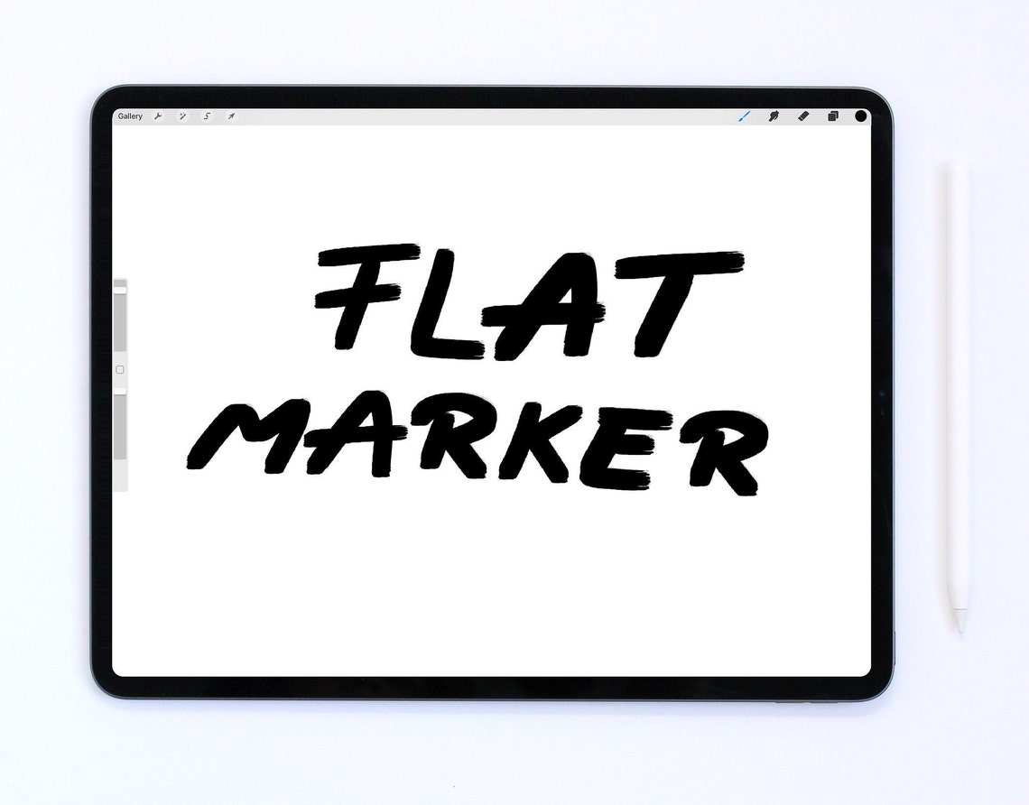 Procreate Marker Brush/ Flat Marker Brush/brush for Etsy