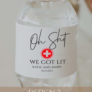 Set of 25 Water Bottle Labels | Wedding Favors | Party Labels | Bottle Labels | Personalized Labels