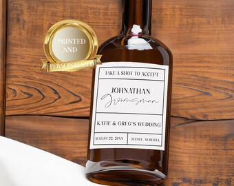 Etiqueta de whisky / Etiqueta personalizada / Recuerdo de fiesta / Caja de propuesta de padrinos de boda / Caja de padrinos de boda / Regalo de padrinos de boda / ¿Serás mi padrino de boda?