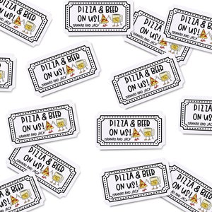 21er Set Food Truck Tickets | Pizza Gutscheine | Hochzeitsmahl | Party Token | Futtergutschein | Benutzerdefinierte Ereignis-Eintrittskarten | Gib eins zu