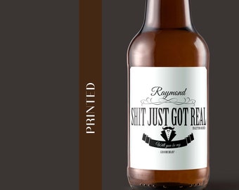 Beer Label  | Proposal | Alcohol Labels | Best Man Proposal | Groomsman Proposal | Bachelor labels | Bachelor Party Favors | Wedding Party