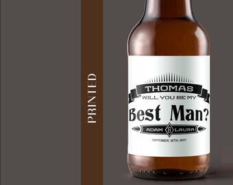 Beer Label  | Proposal | Alcohol Labels | Best Man Proposal | Groomsman Proposal | Bachelor labels | Bachelor Party Favors | Wedding Party