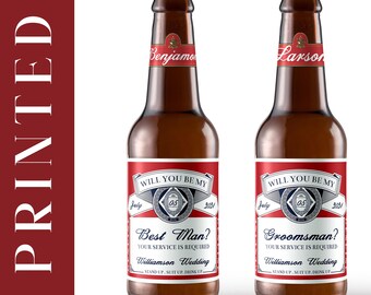 Beer Label  | Proposal | Alcohol Labels | Best Man Proposal | Groomsman Proposal | Bachelor labels | Bachelor Party Favors | Wedding Party