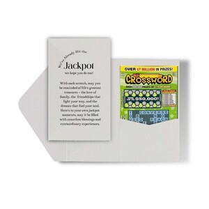 Set di 25 bomboniere della lotteria / Porta biglietti della lotteria personalizzati / Porta biglietti da grattare / Bomboniere nuziali personalizzabili