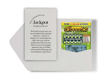 Zestaw 25 upominków ślubnych na loterię | Spersonalizowane uchwyty na losy loterii | Uchwyty na zdrapki | Personalizowane upominki ślubne