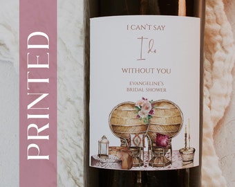 PRINTED | Wine Label | Bottle Label | Personalized Label | Wine Sticker | Party Gift | Bridal Shower | Bachelorette Party | Girls Weekend |