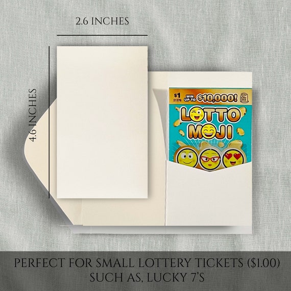 Sold in Sets of 10, for Richer for Poorer Lottery Card Holder Favors  Personalized Lottery Ticket Holders Scratch Card Holders 