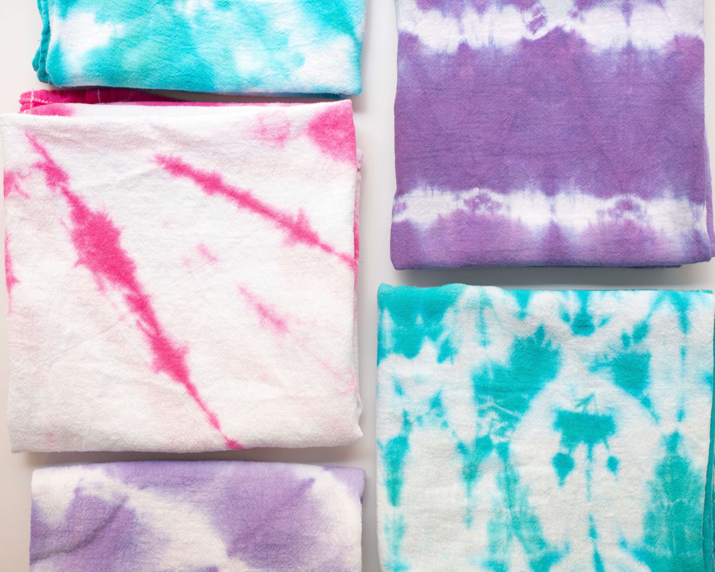 Mermaid Palette Tie Dye Flour Sack Towel Choice of Color and Etsy