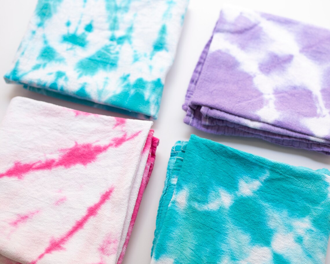 Mermaid Palette Tie Dye Flour Sack Towel Choice of Color and Etsy