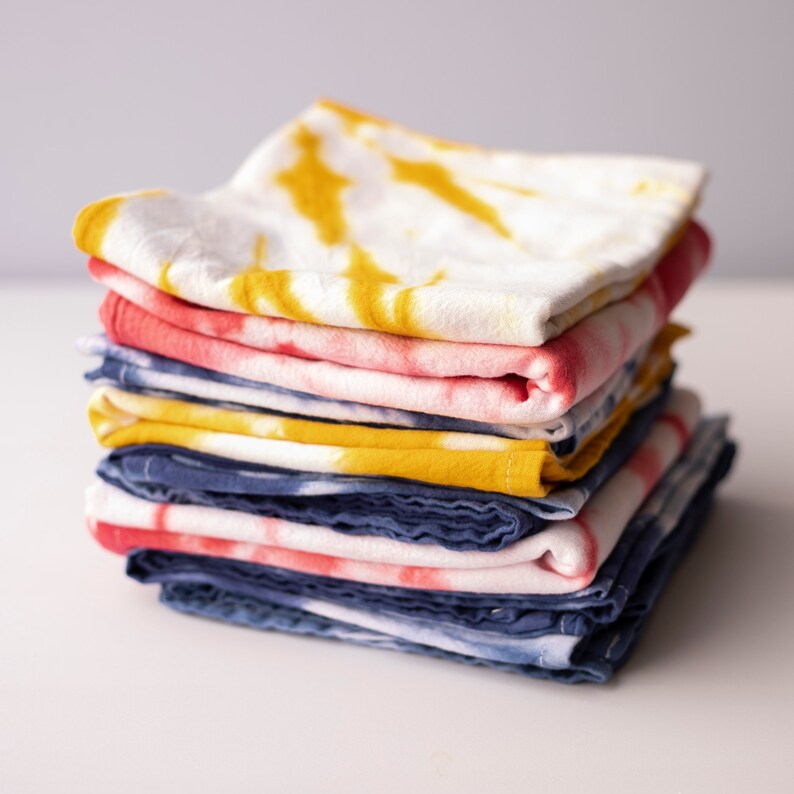 Primary Shibori Tie Dye Flour Sack Towel Your Choice of Etsy