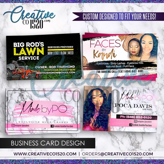 Business Card Design Custom Business Card Business Cards Etsy