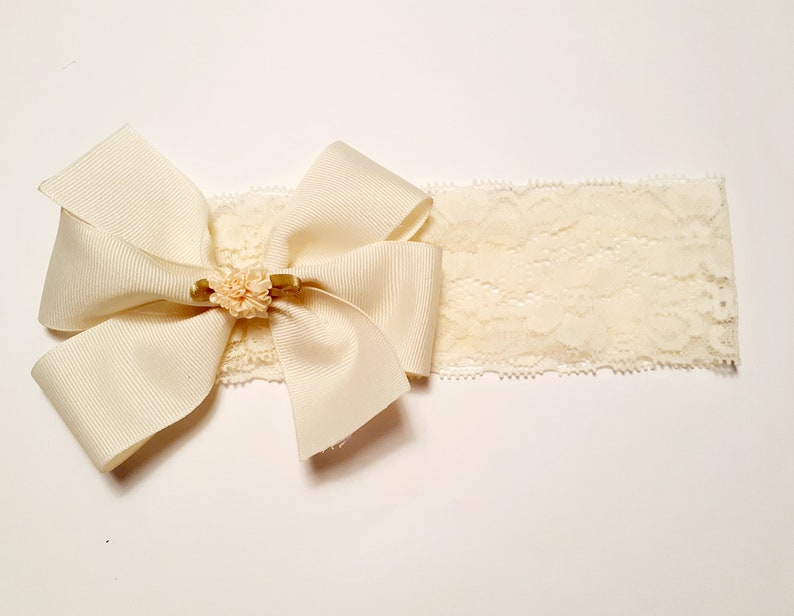 1 Toddler Lace Boutique Bow Headband 3 Newborn