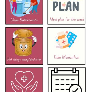 ADHD Visual Timetable for adults