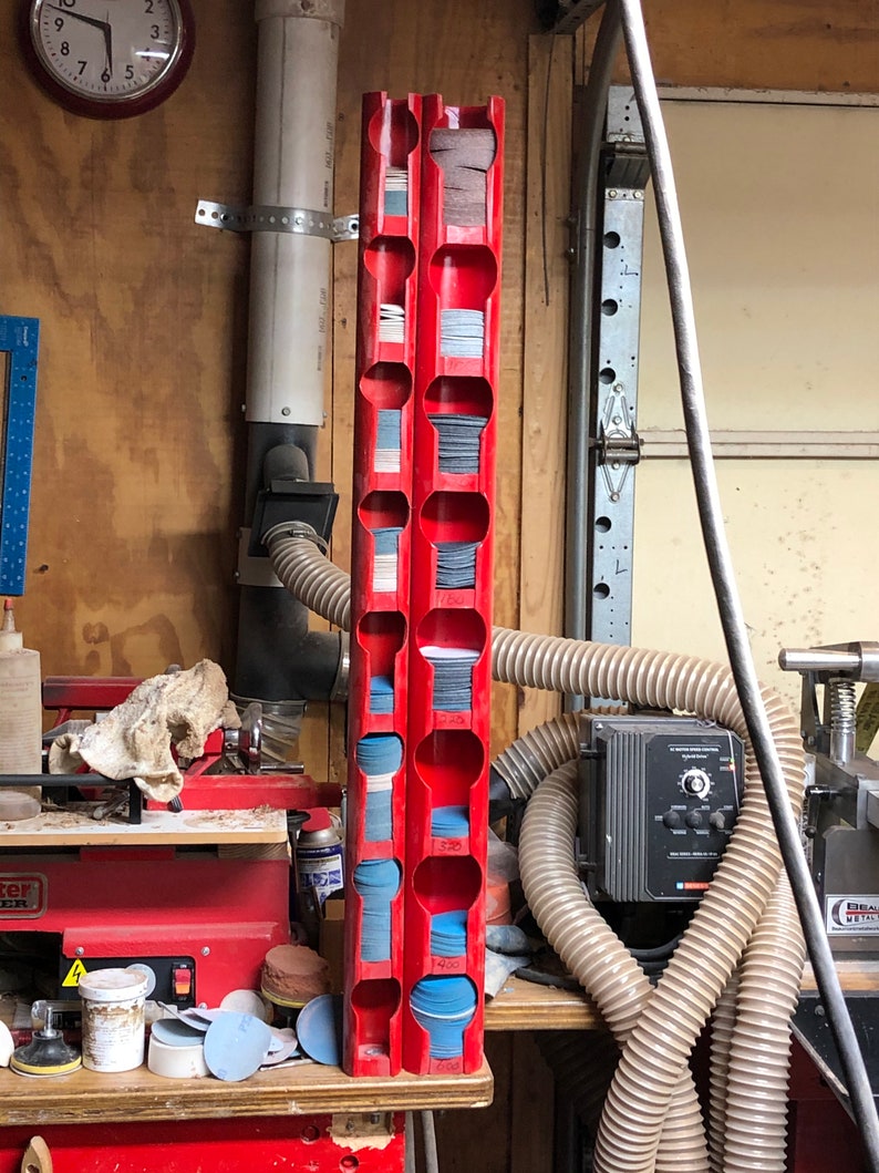 Sanding Disc Storage Tower Etsy