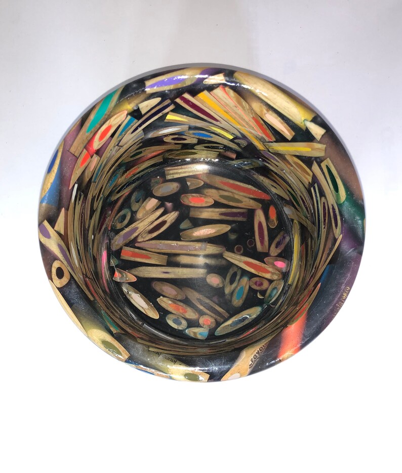 Colored Pencil Bowl 5 1/2 x 3 3/4 Etsy