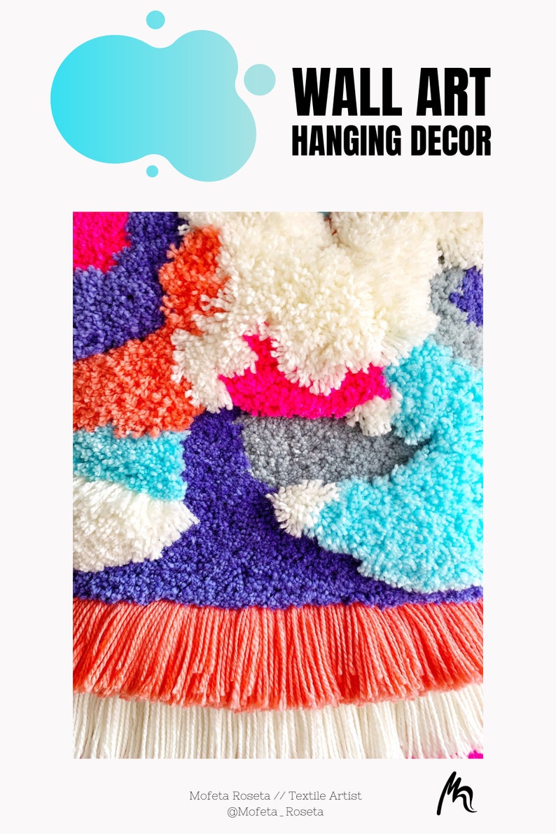 Handcrafted Contemporary Woven Wall Art A Colorful Textile Etsy