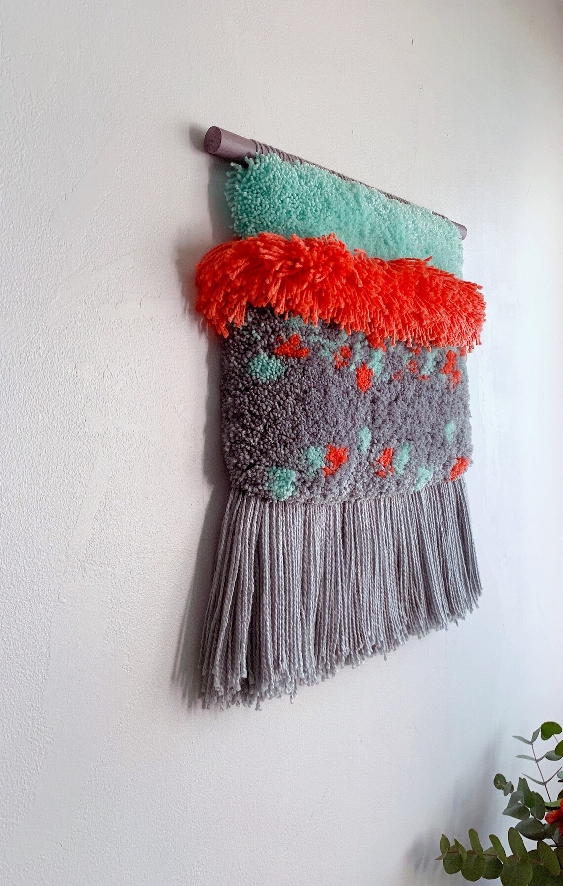 Colorful Woven Wall Hanging Tapestry Contemporary Art Home Etsy