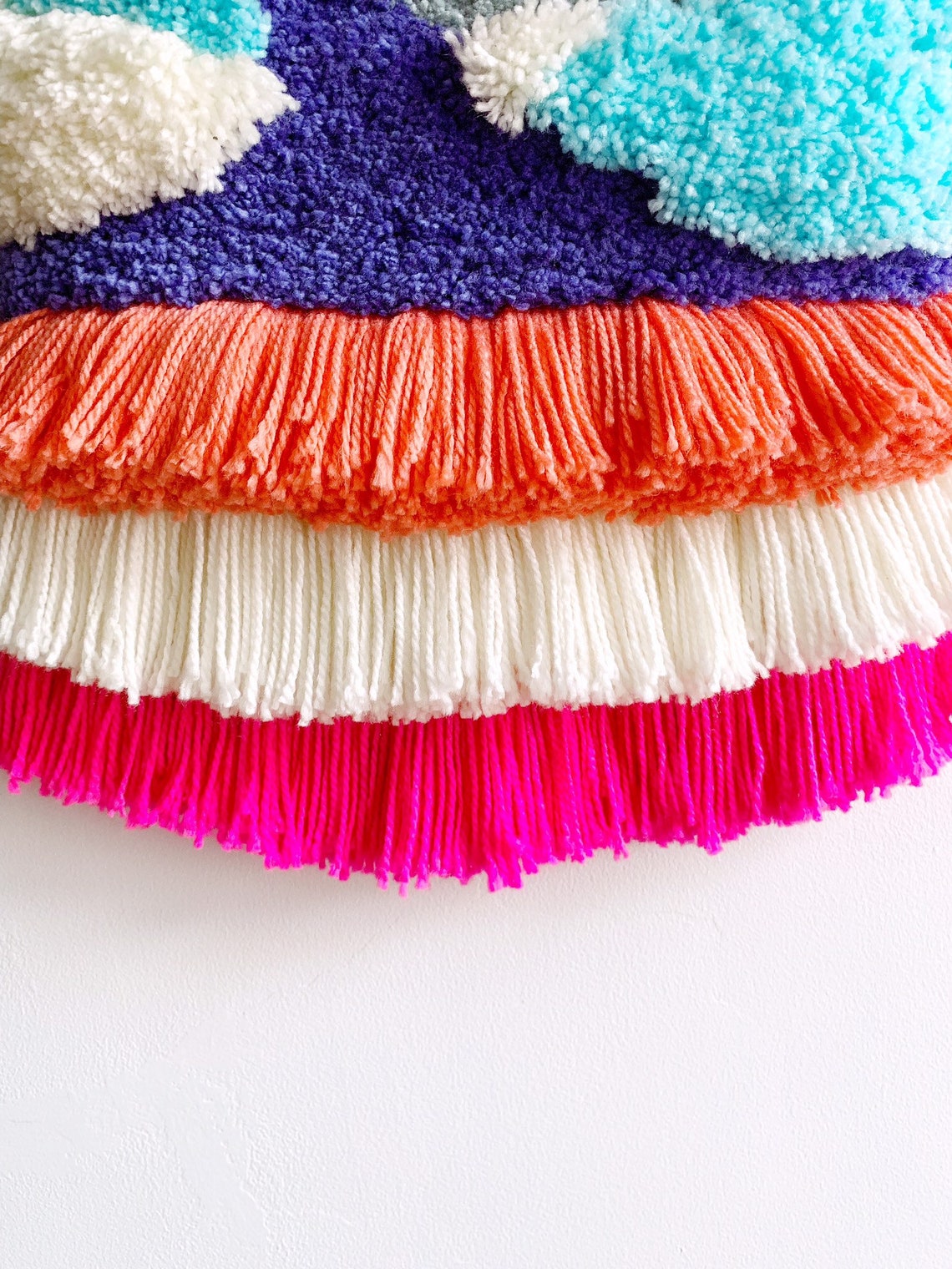 Handcrafted Contemporary Woven Wall Art A Colorful Textile Etsy