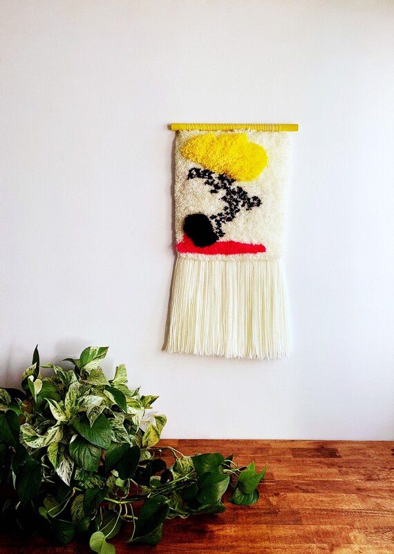 Colorful Woven Wall Hanging Tapestry Contemporary Art Home Etsy