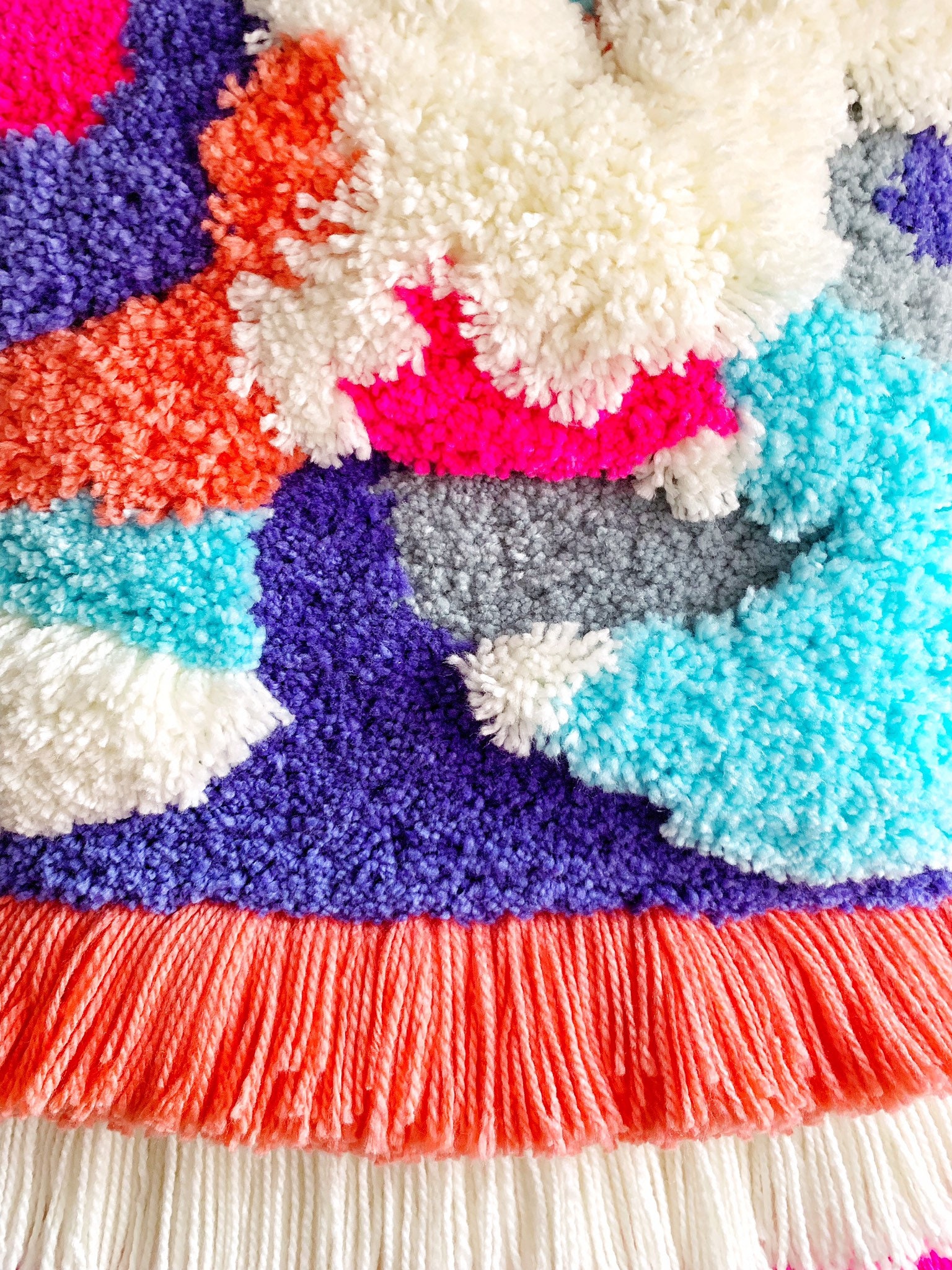 Handcrafted Contemporary Woven Wall Art A Colorful Textile Etsy