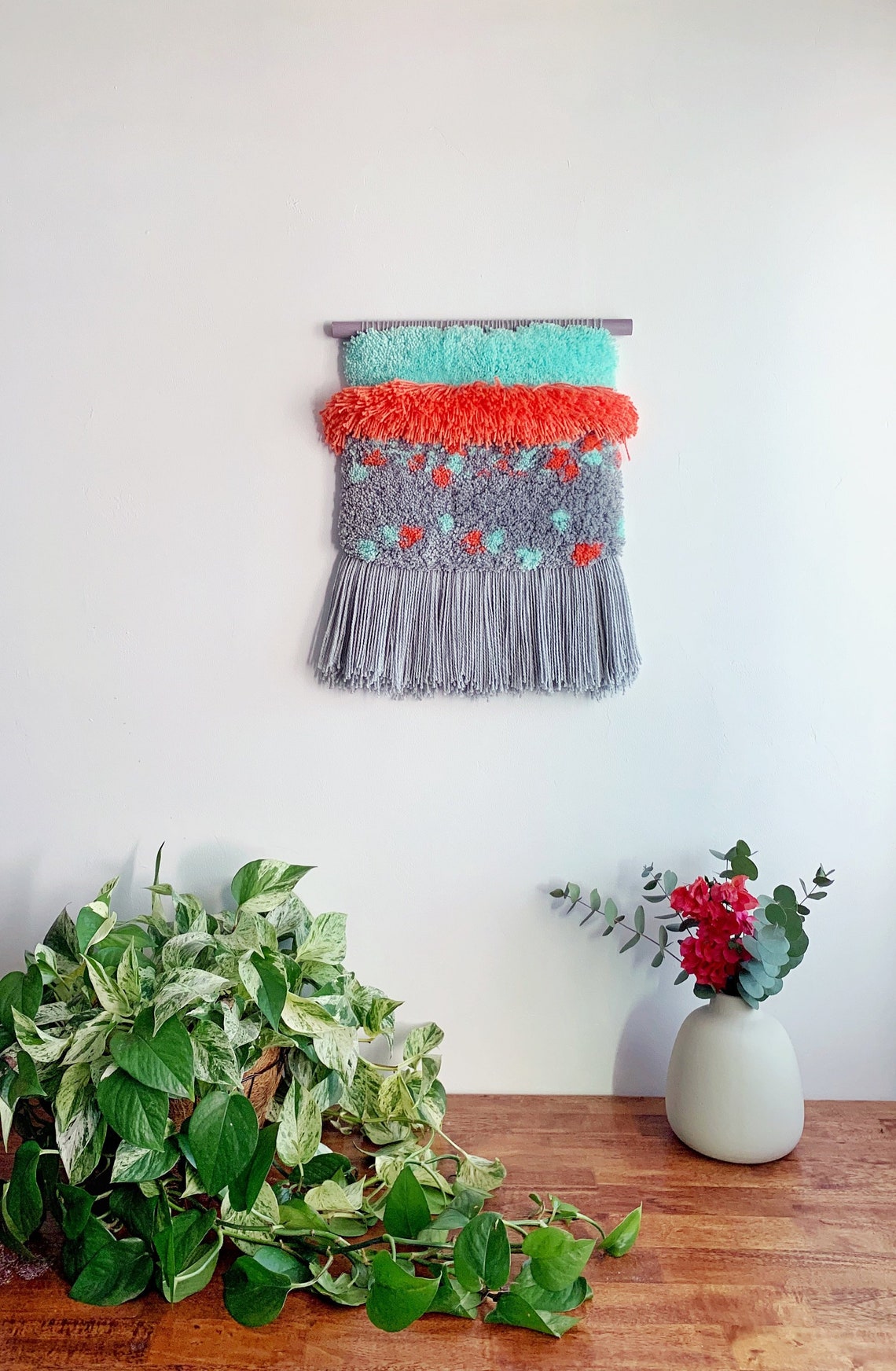 Colorful Woven Wall Hanging Tapestry Contemporary Art Home Etsy