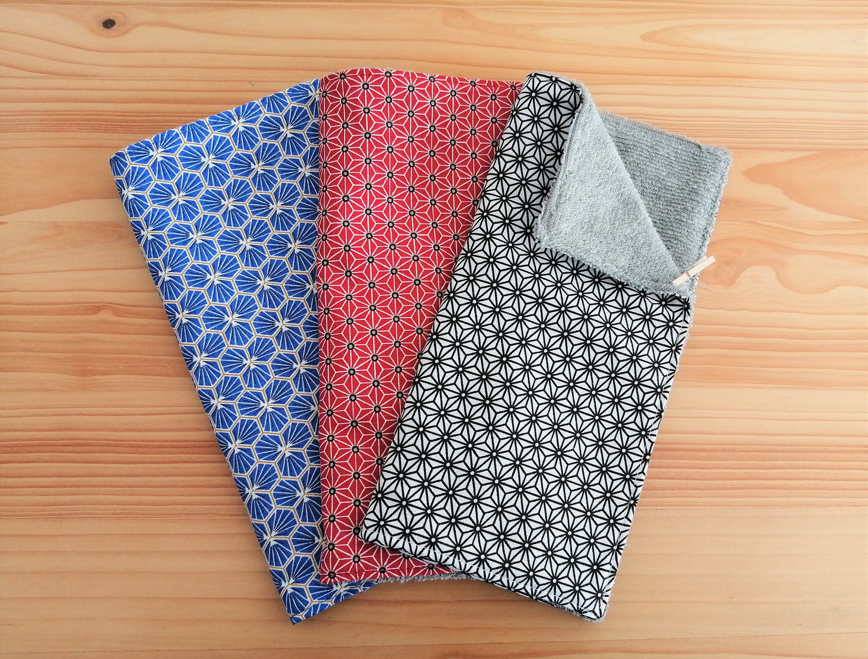 Essuie-Tout Lavable Doublé Éponge Bambou ou Petite Serviette de Table, à L'unité.