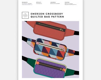 Emerson Crossbody Quilted Bag Pattern - Digital PDF Download