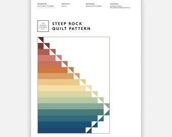 Steep Rock Quilt Pattern PDF Download