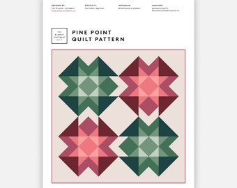 Pine Point Quilt Pattern PDF Download