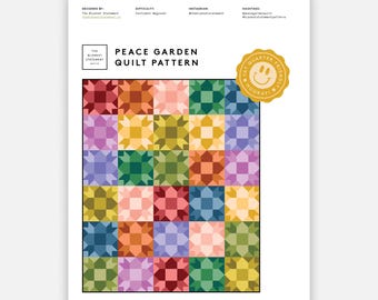 Peace Garden Quilt Pattern PDF Download