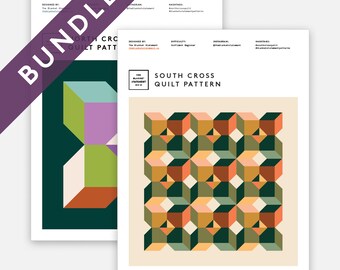 North Cross & South Cross Quilt Pattern PDF Download BUNDLE