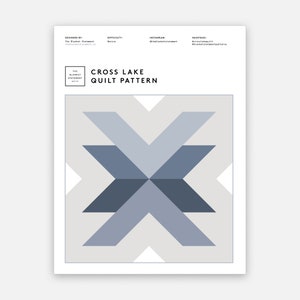 Descargar PDF del patrón de colcha Cross Lake