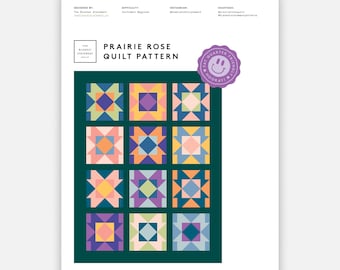 Prairie Rose Quilt Pattern PDF Download