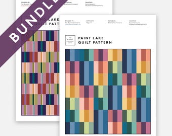Paint Lake & Echo Lake Quilt Pattern PDF Download BUNDLE