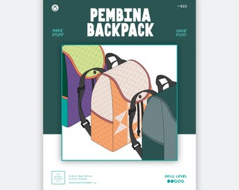 Pembina Backpack Quilted Bag Pattern - Digital PDF Download